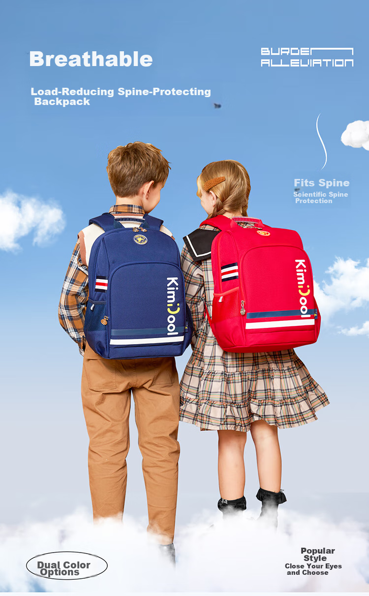 KVG Schoolbag for Primary School Students, Children's Backpack with Spine Protection And Load Reduction, for Grades 1-3, Girls And Boys, Double Shoulder Bag 1