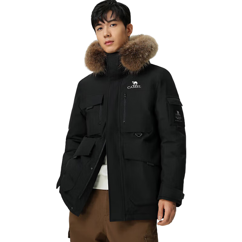 CAMEL [Guanghan Palace] Outdoor Windbreaker Jacket for Men And Women, Thickened Triple-Protection Workwear down Coat N133