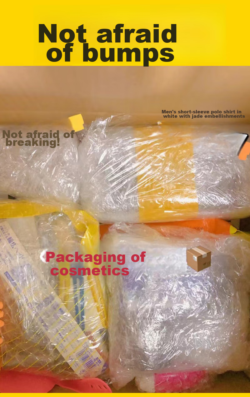 QDZX Moving Cardboard Boxes, Packing Stretch Wrap Film, Storage Organizing Boxes, Anti-Shock, 50cm, 1 Roll, 1.3kg 5