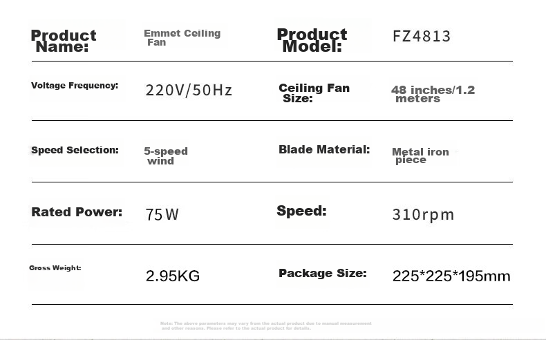 AIRMATE Ceiling Fan Electric Fan for Home Living Room, 1.4m 56-Inch Top-Mounted Fan with Strong Airflow, Industrial Factory Dormitory Copper Core Motor Fan with Speed Control FZ5613 16
