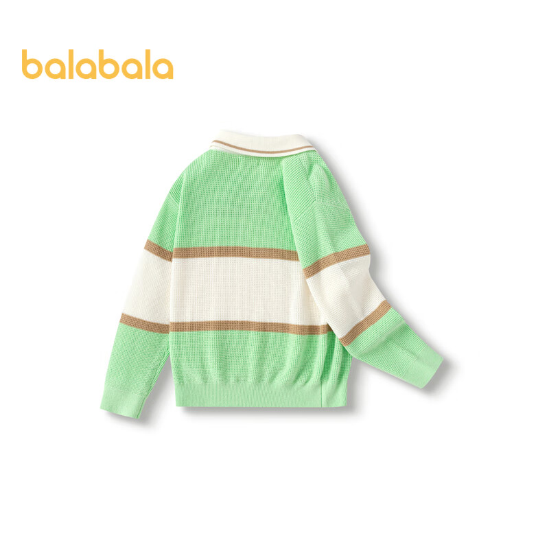 BALABALA Boys' Sweater, Autumn Waffle Knit Pullover, Preppy Style, 201324103101