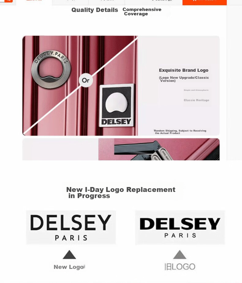 DELSEY Luggage Suitcase, 20-Inch Carry-On, Spinner Wheels, Travel Case with Password Lock 1