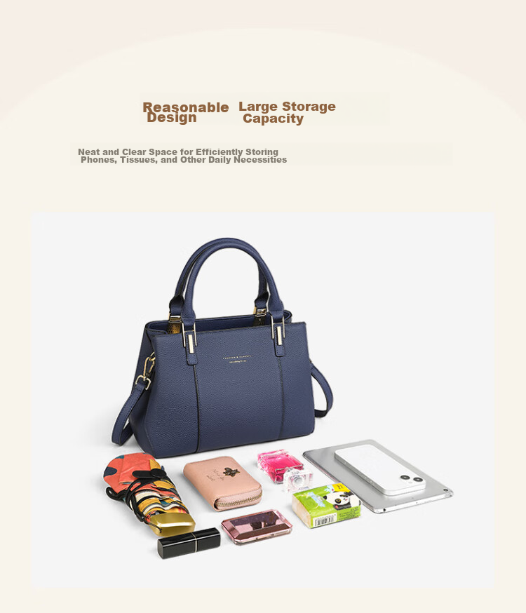 Aiqinghai Leather Handbag, Women's Bag, Large Capacity Tote Bag, Shoulder Crossbody Bag, Practical Birthday And Mother's Day Gift for Mom 7