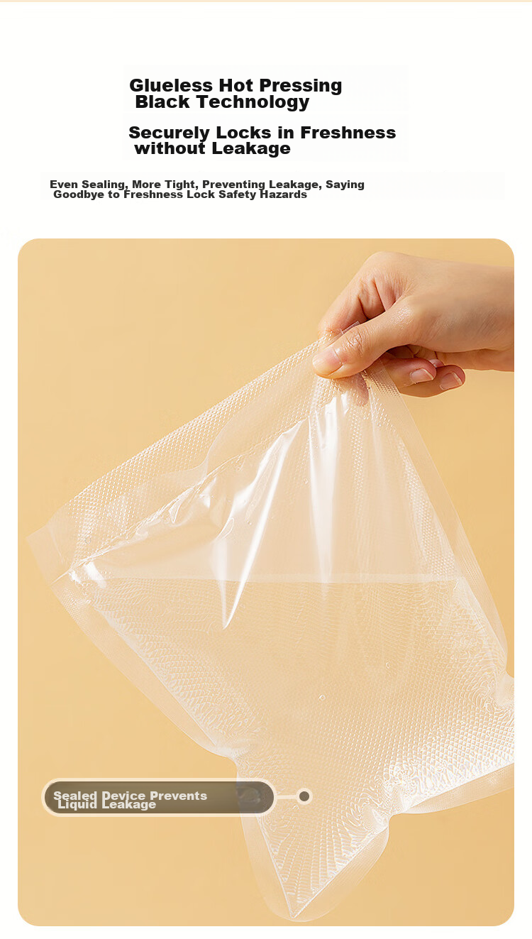 JD Original Vacuum Bags, Vacuum Sealing Machine, Vacuum Compressed Sealing Bags, Thickened Mesh, 20*30cm (60 Pieces) 11