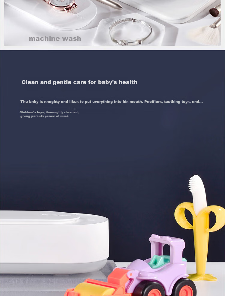 EraClean Ultrasonic Cleaner for Glasses, Watches, Home Use, Fully Automatic, Portable, Jewelry And Dental Appliance Cleaning Device GA02 4