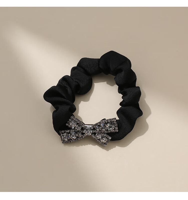 CHIMERA Hair Tie, Crystal Bow, High Elasticity Ponytail Holder, Hair Accessory, Birthday Gift for Wome 2