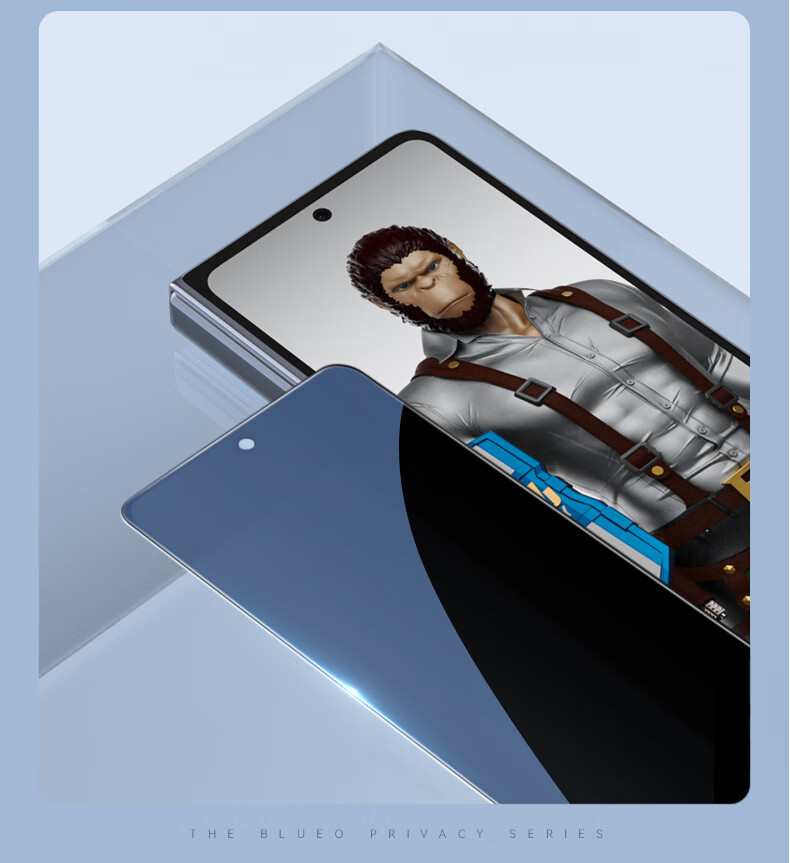 Lanxingxiansheng Privacy Screen Protector for Samsung W25, Anti-Peeping Tempered Glass Film, W25 Phone Film, High-Definition Screen Protector, Anti-Spy, Anti-Peeping, Shatterproof Protective Film 17
