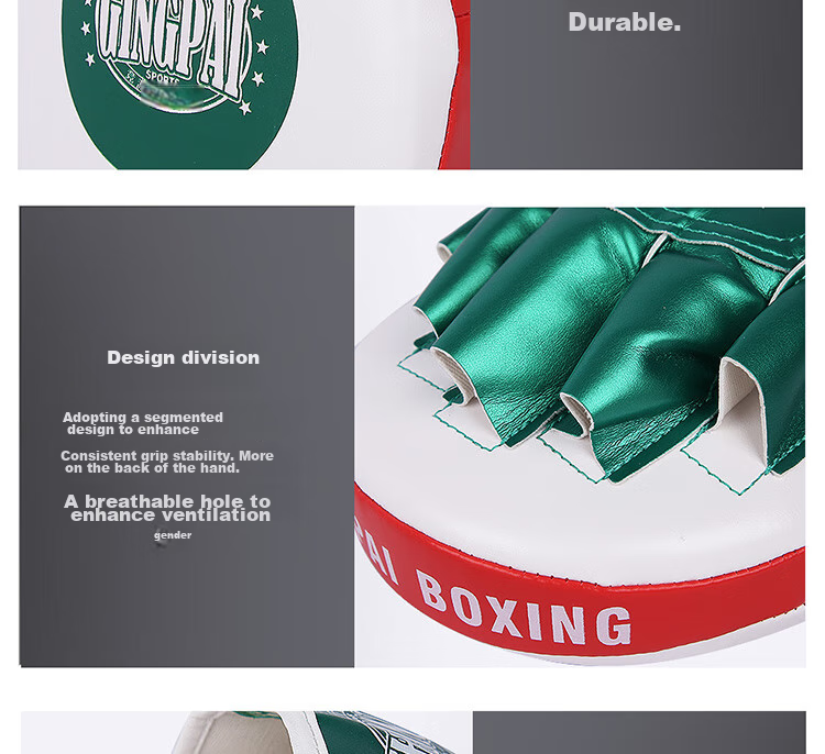 Jingpai Professional Boxing Target for Adults, Muay Thai Fighting, Sanda, Taekwondo Training, Precise Target Practice, Small Hand Target, Kick Target, Platinum Color, One Size Fits All 4