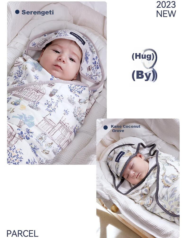 DOMIAMIA Baby Swaddle Blanket, Autumn And Winter Newborn Wrap, Anti-Startle Swaddling Cloth, Infant Small Blanket, Plush Swaddle Wrap, Single Blanket 19