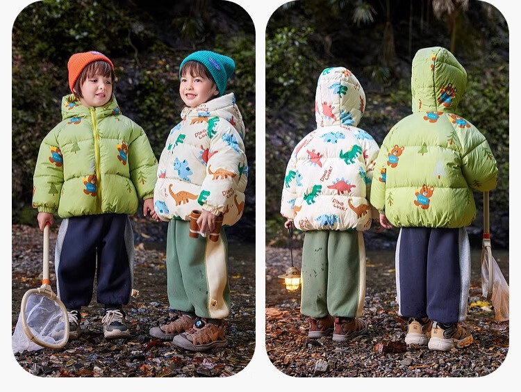 Dudu Kids Boys Thickened Cotton Jacket Baby Winter Coat Children's Cotton-padded Clothes Girls Cotton Coat Toddler Winter Wear Red 90 21