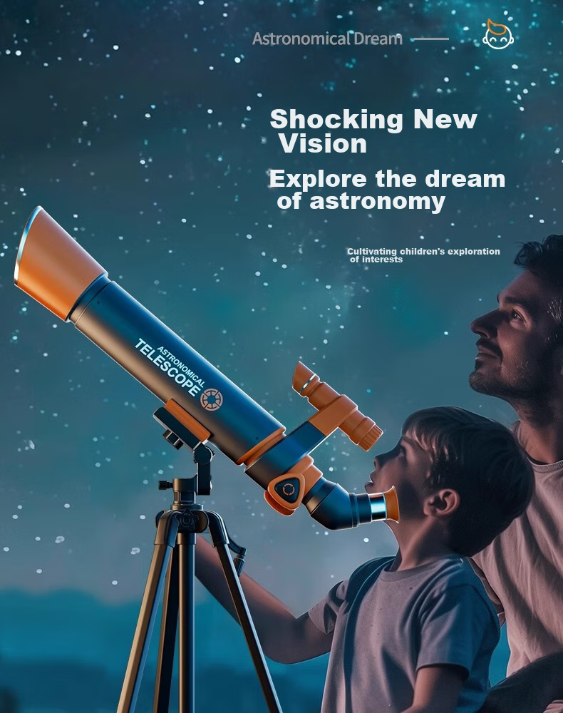 Astronomical Telescope Children's Toy, Birthday Gift for Boys And Girls Aged 7-14, High-Definition Large-Aperture Professional Telescope for 9-12 Year Olds, 13 Elementary School Students, Gift Box Included 3