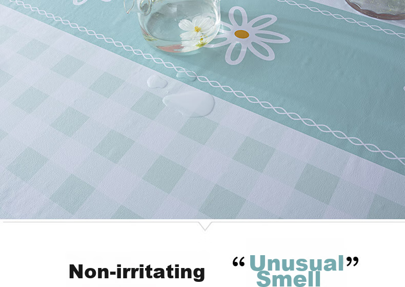MOON TIME Waterproof And Oil-Proof Tablecloth, Washable Dining Table Cover, Rectangular Table Mat for Restaurant And Coffee Table, Thick Placemat 6
