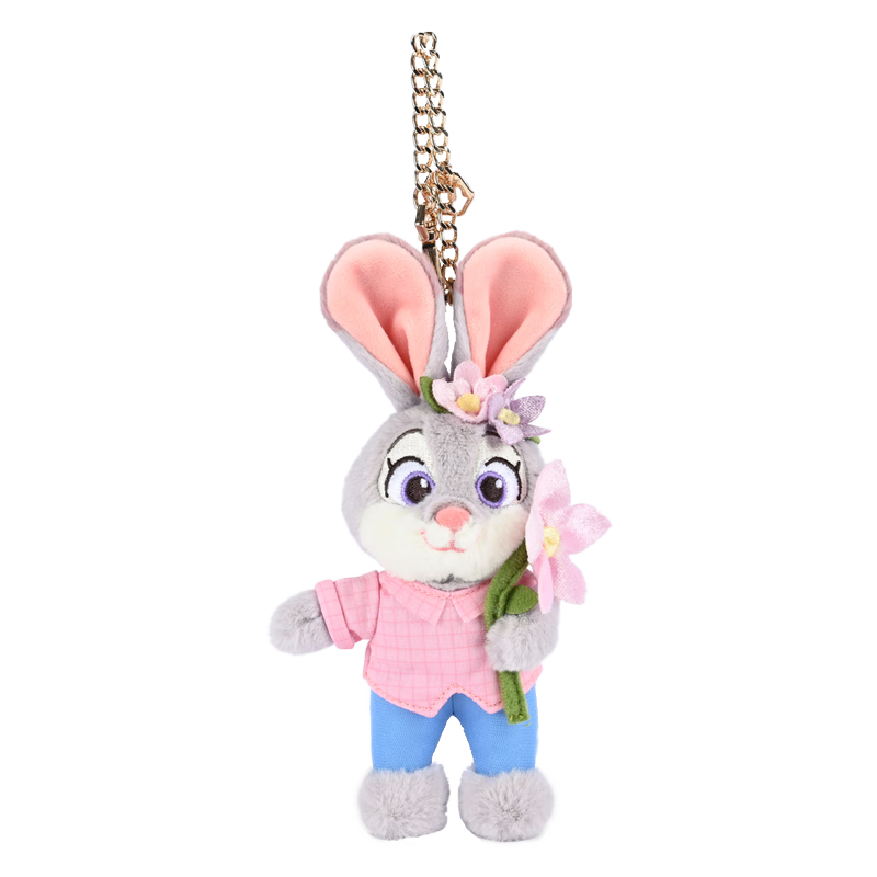 Disney Plush Doll Stuffed Animal Birthday Gift for Girls, Zootopia Judy Hopps Keychain Pendant
