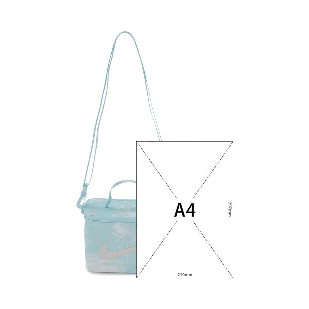 NIKE Men's And Women's Crossbody Bag, Fashionable Versatile Shoulder Bag Handbag Casual Bag HJ3659-474 Glacier Blue 7