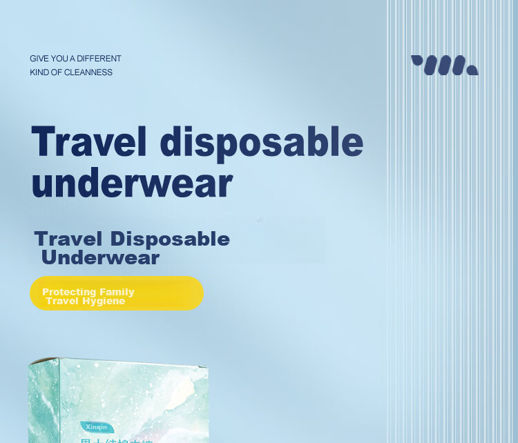 Xinqin Disposable Men's Underwear, Daily-Use, Pure Cotton, No-Wash Boxed, Starry Sky Series, Mid-Rise, XL Size, 5-Pack 1