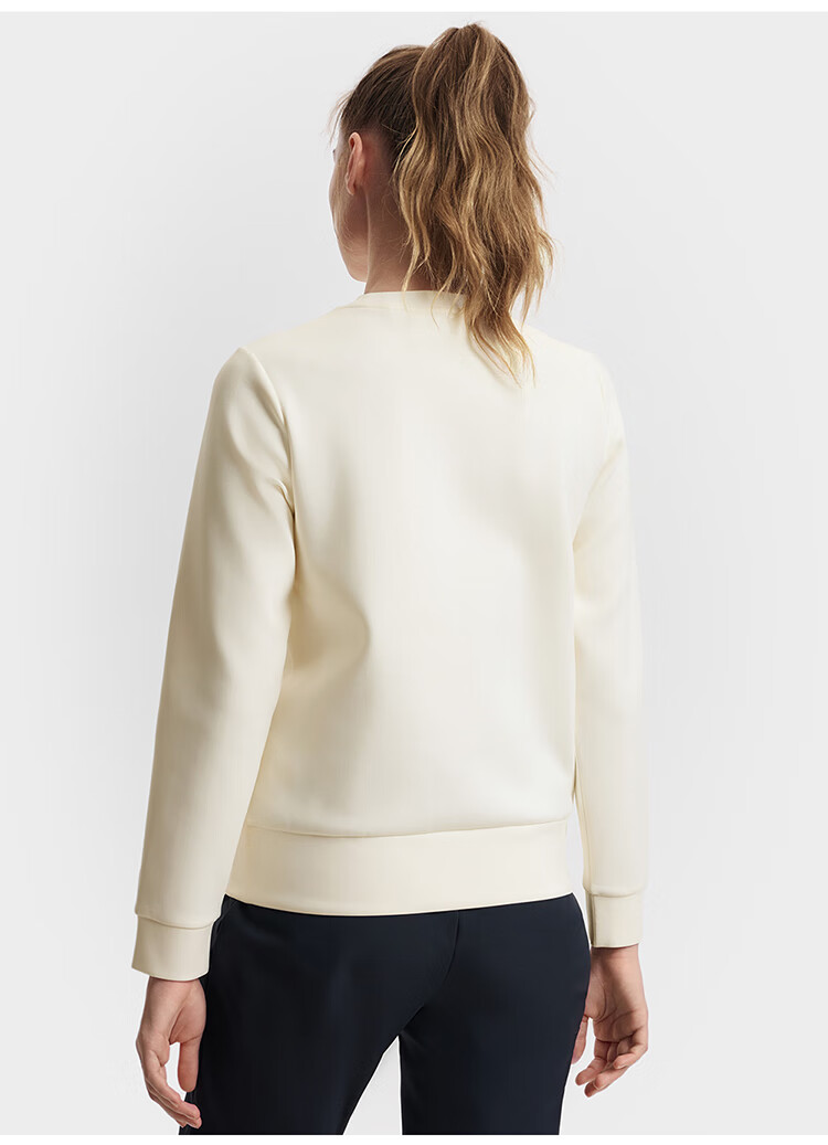FILA Official Women's Pullover Hoodie, Autumn And Winter Fitness Sports Simple Basic Knit Top 28
