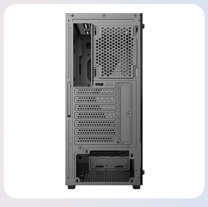 AOC Storm CG460B Black Gaming PC Case with Side Tempered Glass, High Transparency, Supports MATX Motherboard, 240mm Water Cooling, 9 Fan Slots 8