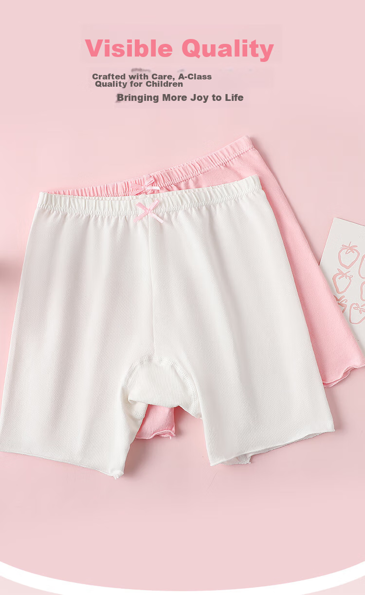 MiiOW Girls' Safety Shorts, Children's Underwear, Anti-Exposure Underpants, Little Girls' Boxer Briefs, Regular Size 110 5