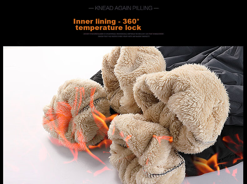MiiOW Cotton Pants for Men, Winter Casual Plus Size, Fleece-Lined Thick Lambswool, Outdoor Workwear, Sports Warm Trousers for Me 15