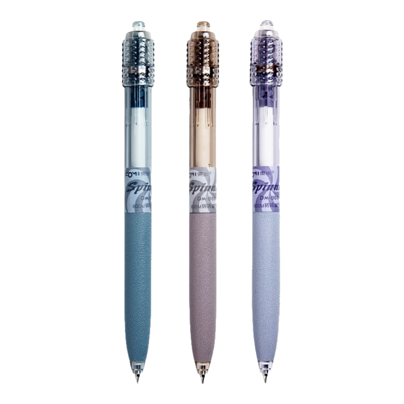 Dongmi Gel Pen, Retractable, 0.5mm Tip, for Primary And Secondary School Students' Exams And Practice, Black Ink, Aurora Purple, Thunderstorm Gray, Smog Blue, 3 Pens