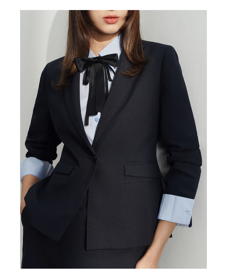 G2000 [Machine Washable/WRinkle-Resistant] Women's Clothing, Same Style As in Department Stores, Autumn And Winter Business Commute Slim-Fit Formal Suit Jacket 11