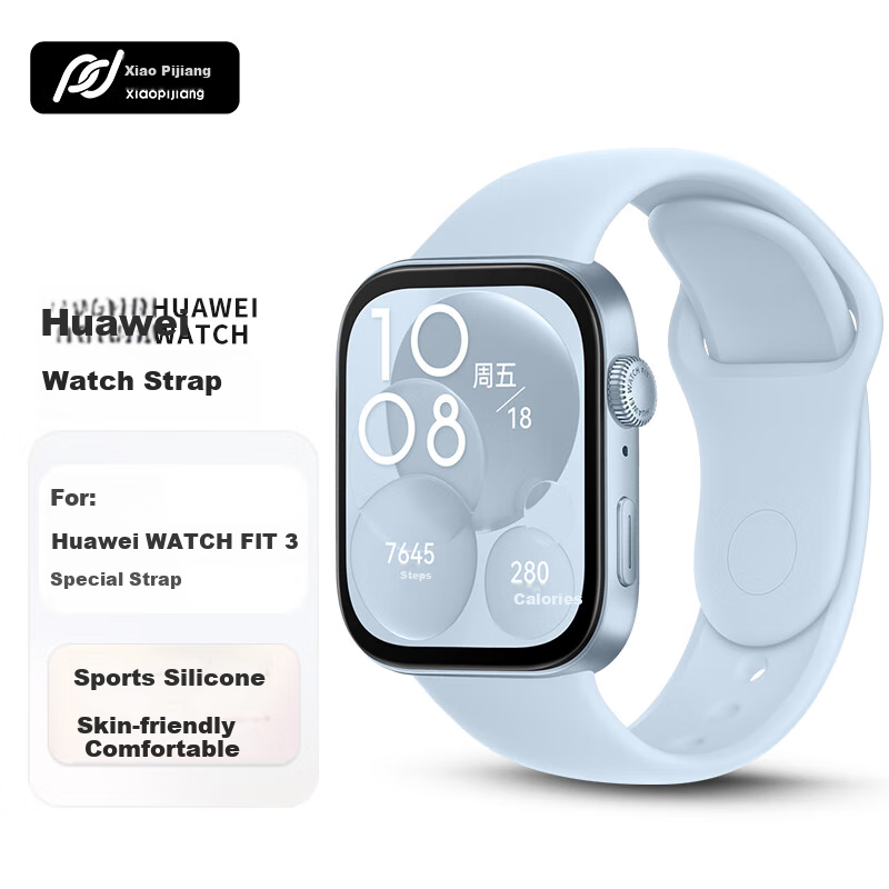 Xiaopijiang Suitable for Huawei Watch FIT5 Strap, Breathable Sports Band for Huawei WATCH FIT5 Pro, Skin-Friendly Silicone Strap, Compatible with Huawei FIT4 Pro/FIT4/FIT3 Universal Watch Band