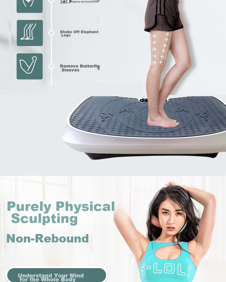 Suncao SC-FM50 Fat-Burning Machine, Home Use Lazy Machine, Body Shaping Equipment, Slimming Vibration Fitness Equipment, Tech Silver 3