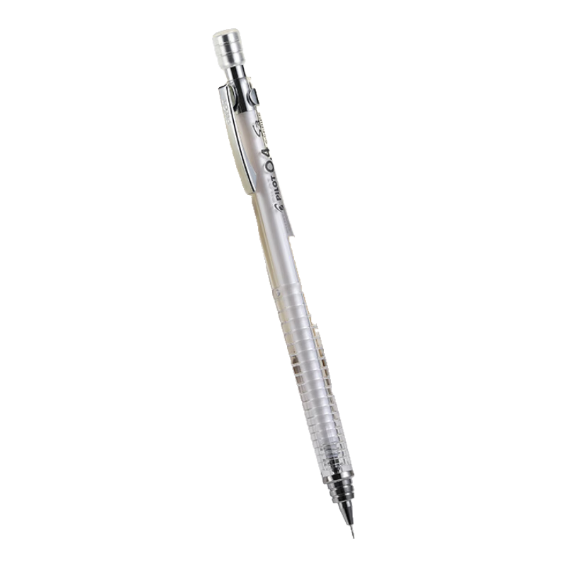 PILOT S3 Drawing Mechanical Pencil for Primary And Secondary School Students, Children's Exam-Specific Pencil, Stationery, Drawing Pencil with Eraser Tip HPS-30R 0.4 Transparent