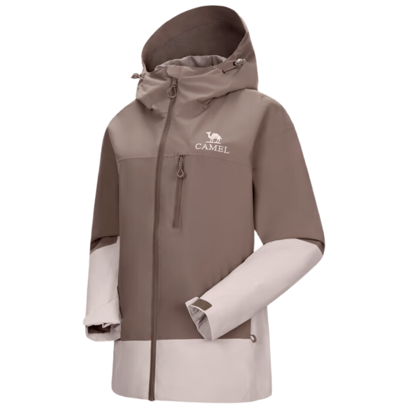 CAMEL Unisex Color Block Waterproof Windproof Jacket for Summer