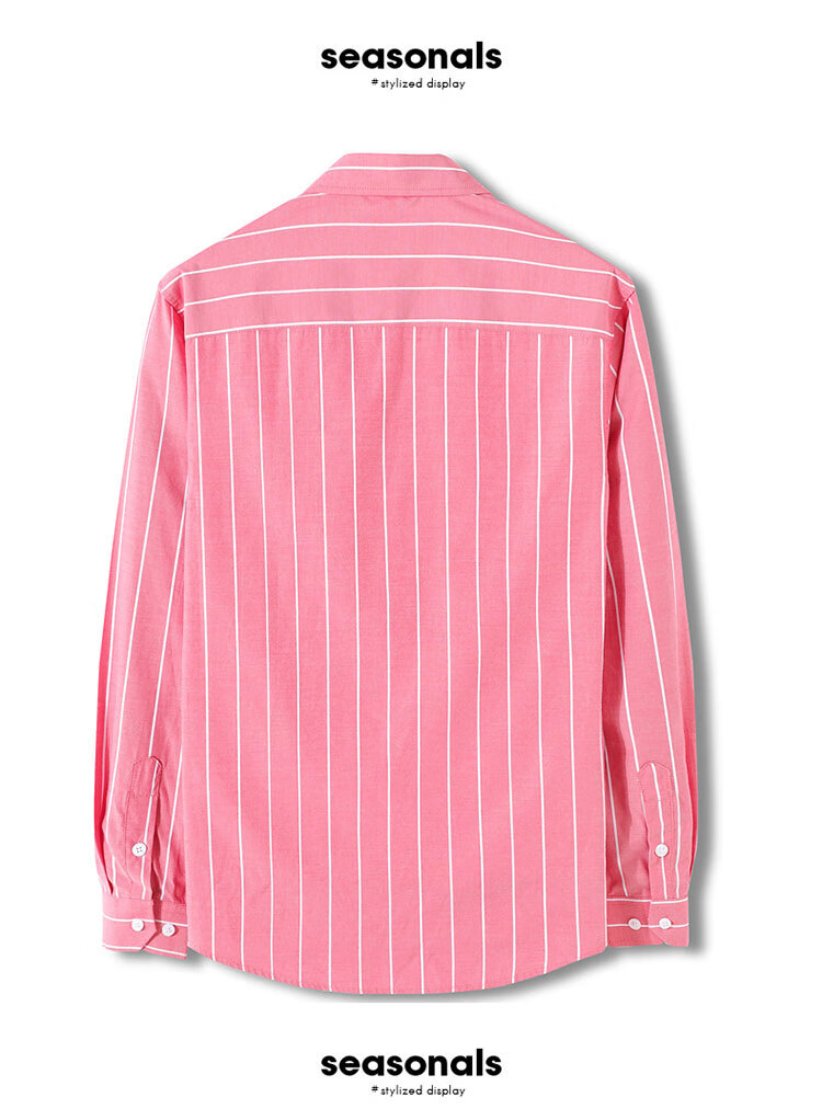 TUCANO Men's Shirt, Spring And Autumn Cotton Comfortable Lapel Long-Sleeve Shirt, Fashionable Striped Top, Men's Clothing, Black XL 12