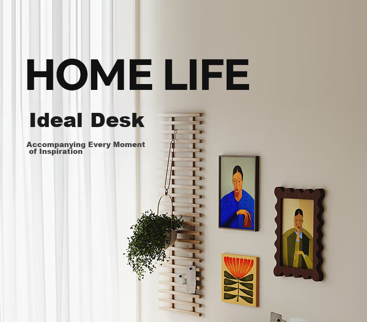 Yicainianhua Foldable Desk, No Installation Required, Study Table for Bedroom Or Living Room, Writing Desk for Office Or Computer Use, Small Student Desk 1215 3