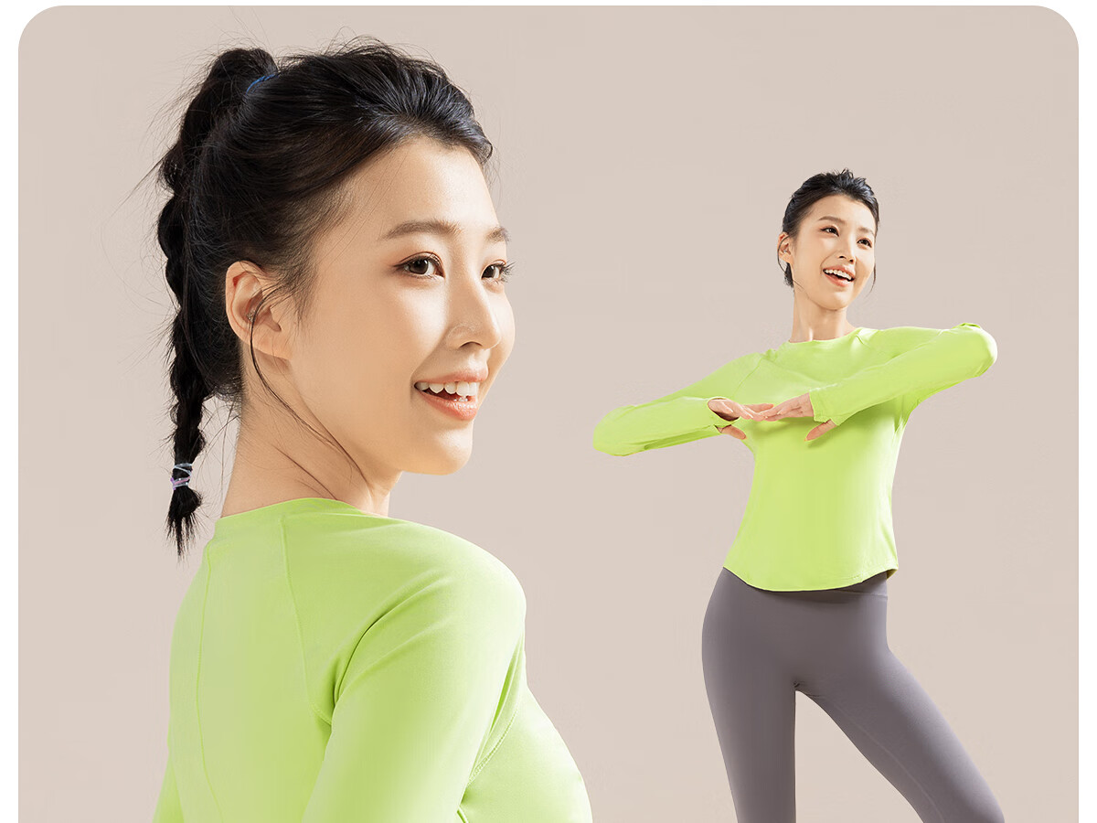 361° Sports Top, Yoga Wear, Women's Long-Sleeve T-Shirt, Autumn Quick-Dry Shirt, Loose-Fitting Running And Fitness Wear for Wome 16