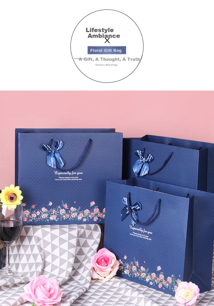TaTanice Gift Bags, Pack of 5, Birthday Gift Bags, Holiday Favor Bags, Gift Packaging Bags, Packing Handbags 1