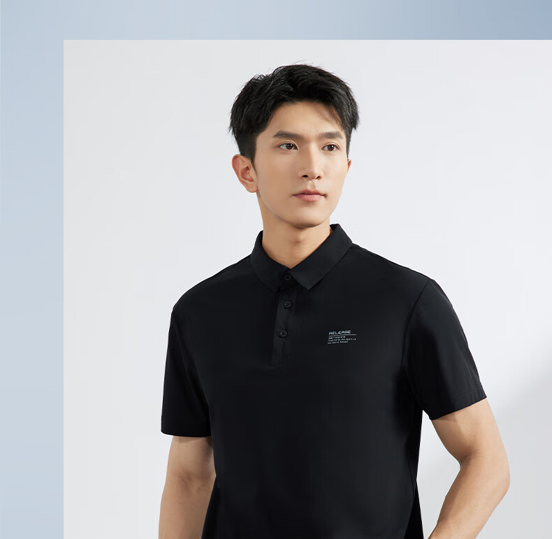 361° Men's Short Sleeve T-Shirt Spring Summer Polo Shirt Sportswear Fitness Loose Ice Silk Sun Protection 652524103D-6 28