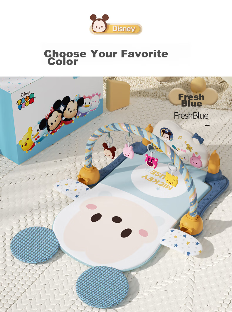 Disney Children's Tableware, Baby Food Bowl, Classic Series Dream Mickey Dining Set, Seven-Piece Gift Box, Lunchbox 14