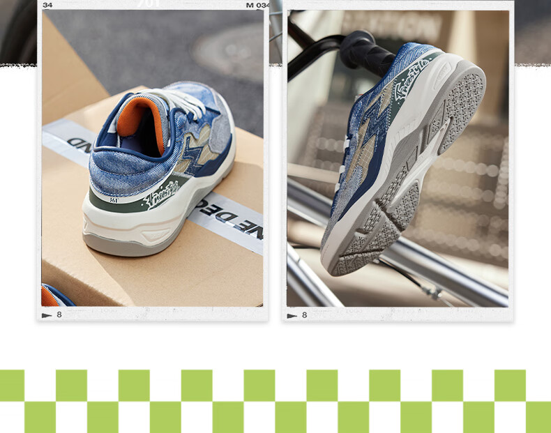361° Men's Sports Shoes, Leather Upper, BIG3 Spring And Summer Commuter Thick-Soled Heightening Casual Sneakers for Men, 672516607-4 24