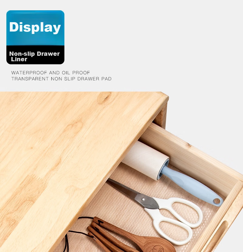 FOOJO Food-Grade Kitchen Drawer Liner, Waterproof And Oil-Proof Cabinet Mat, Countertop Protector for Dining Sideboards, Dust-Proof Pad, 0.6*5 Meters 7