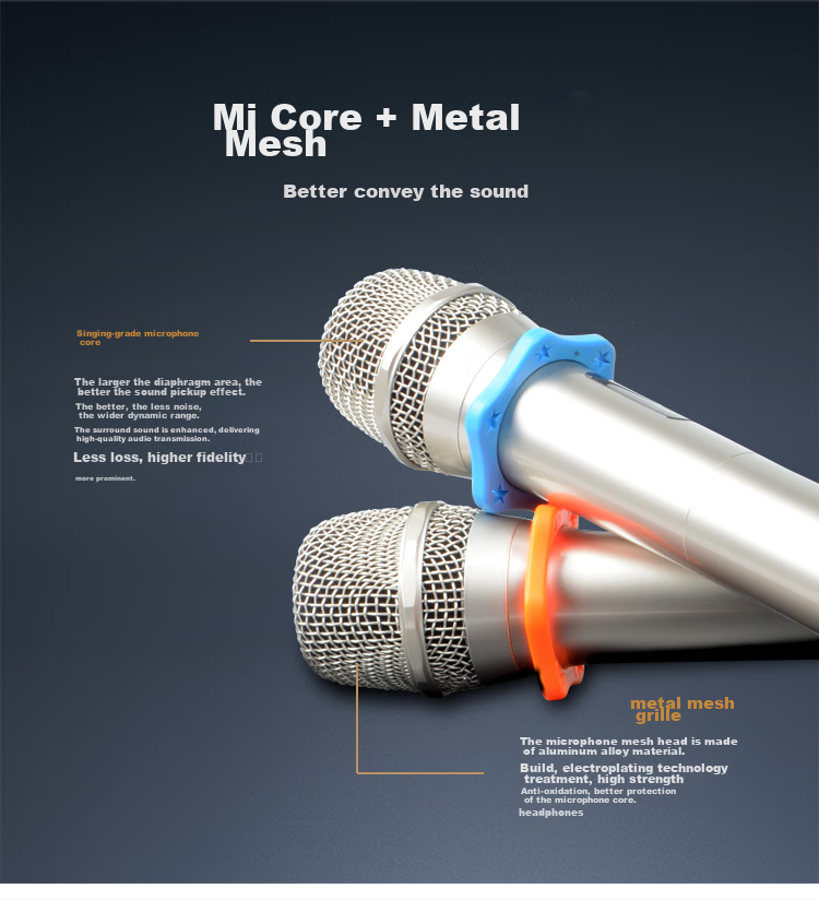 SHILE SH-10 Professional One-To U-Segment Anti-Howling Wireless Handheld Microphone for KTV Entertainment, Singing, Meetings, Hosting, And Lecturing, with 4 Handheld Mics Included 7