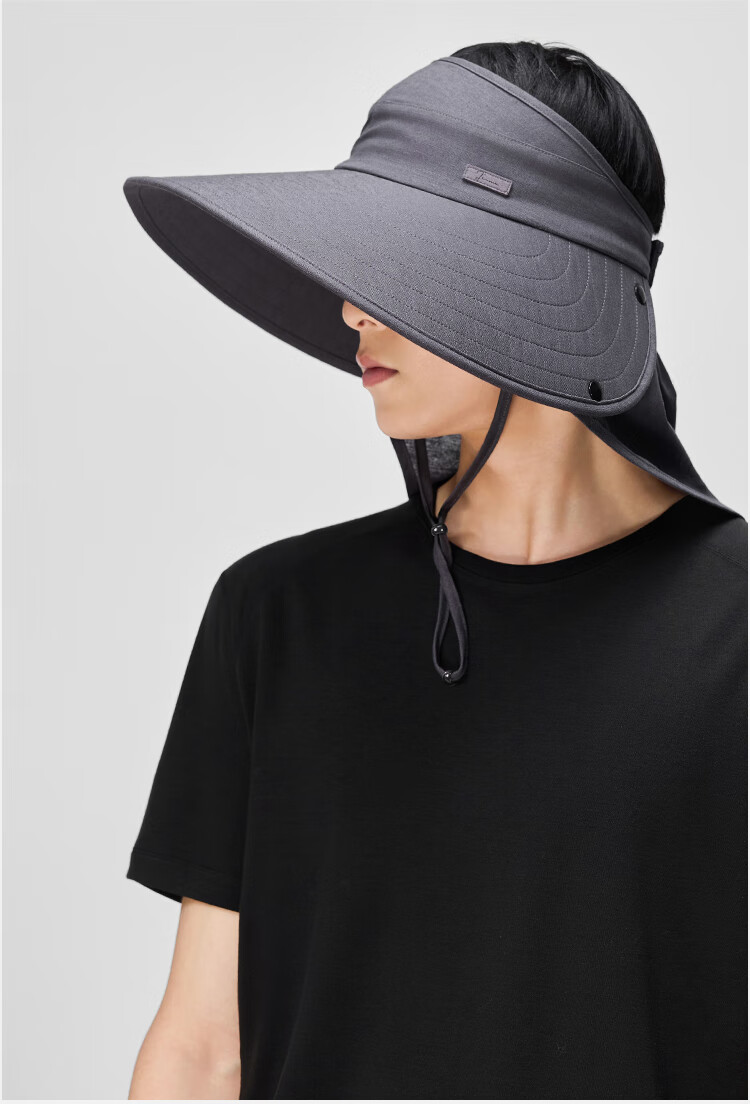 JIUMU Linen Sun Protection Hat, Men's Sun Hat, Sun Visor, Summer Hat, Face-Covering Cap, Neck-Protecting UV-Resistant Hat 12