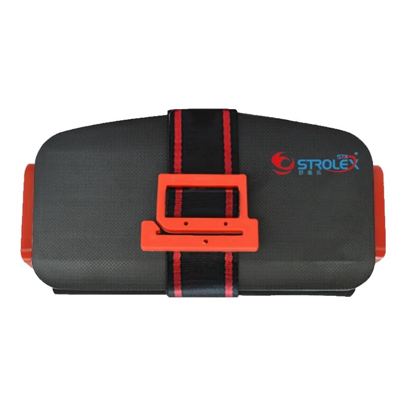 Strolex Portable Foldable Car Seat Cushion for Children, Baby Seat with North American Style, Elegant Black (3C Certified)
