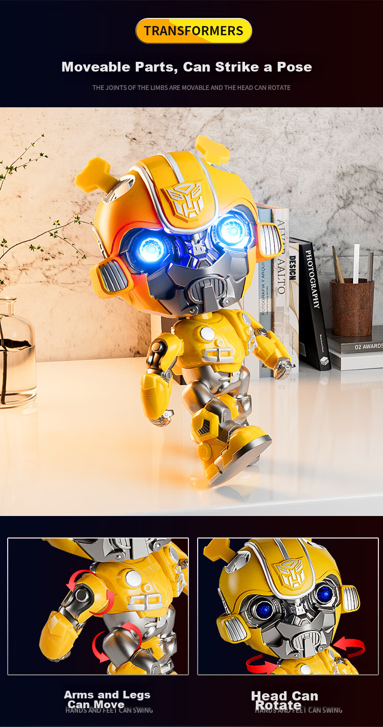 BIG TAYLOR Official Transformers Action Figure Model Bumblebee Children's Toy, Birthday Gift for Boys, Back-To Seaso 10