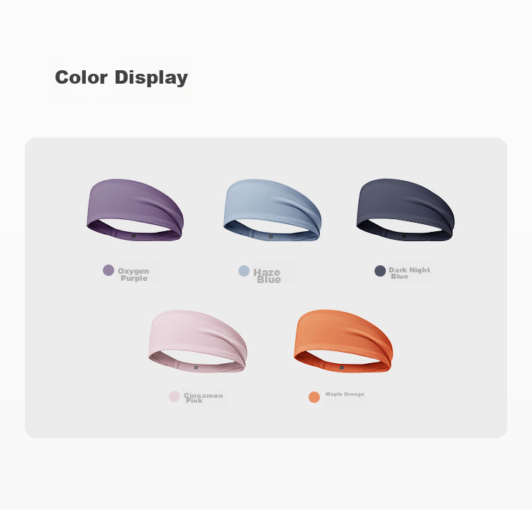 Keep Wide Headband for Yoga, Dance, Exercise, Fitness, Sweat-Absorbing And Breathable Hair Tie, Smog Blue 13
