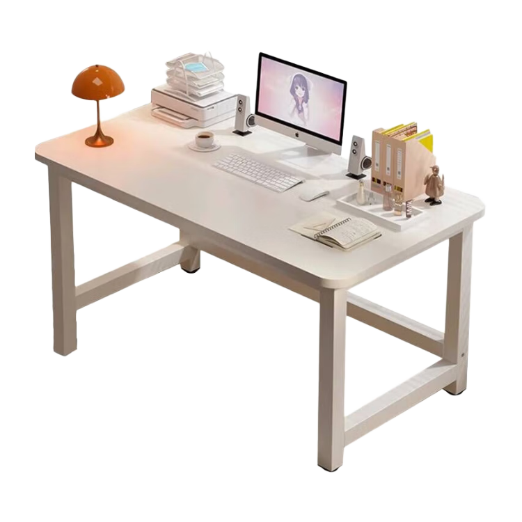 Zhuobo Computer Desk Desktop Study Table Home Office Workstation Gaming Desk BZ08 White 1 Meter