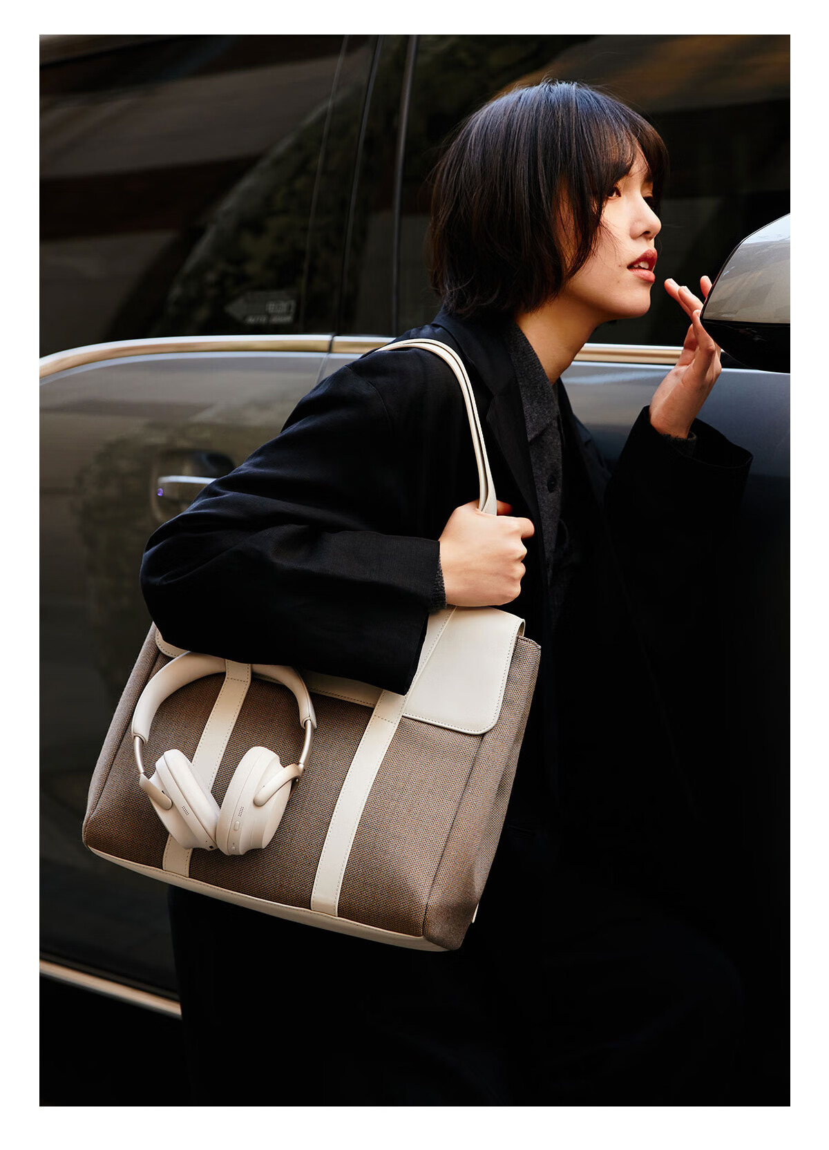 ITO "Celebrity Style" PORCINI TOTE Bag, Apricot Red 14L Luxury Shoulder Bag, High-Value Tote Bag for Wome 3