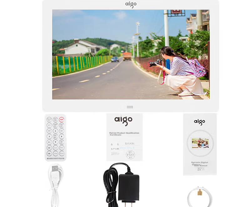 Aigo Smart Digital Photo Frame DP10PRO, Oak Color, 10.1-Inch, WiFi Digital Photo Frame, High-Definition Electronic Photo Album, Touchscreen Smart Photo Frame, Photo Player 14