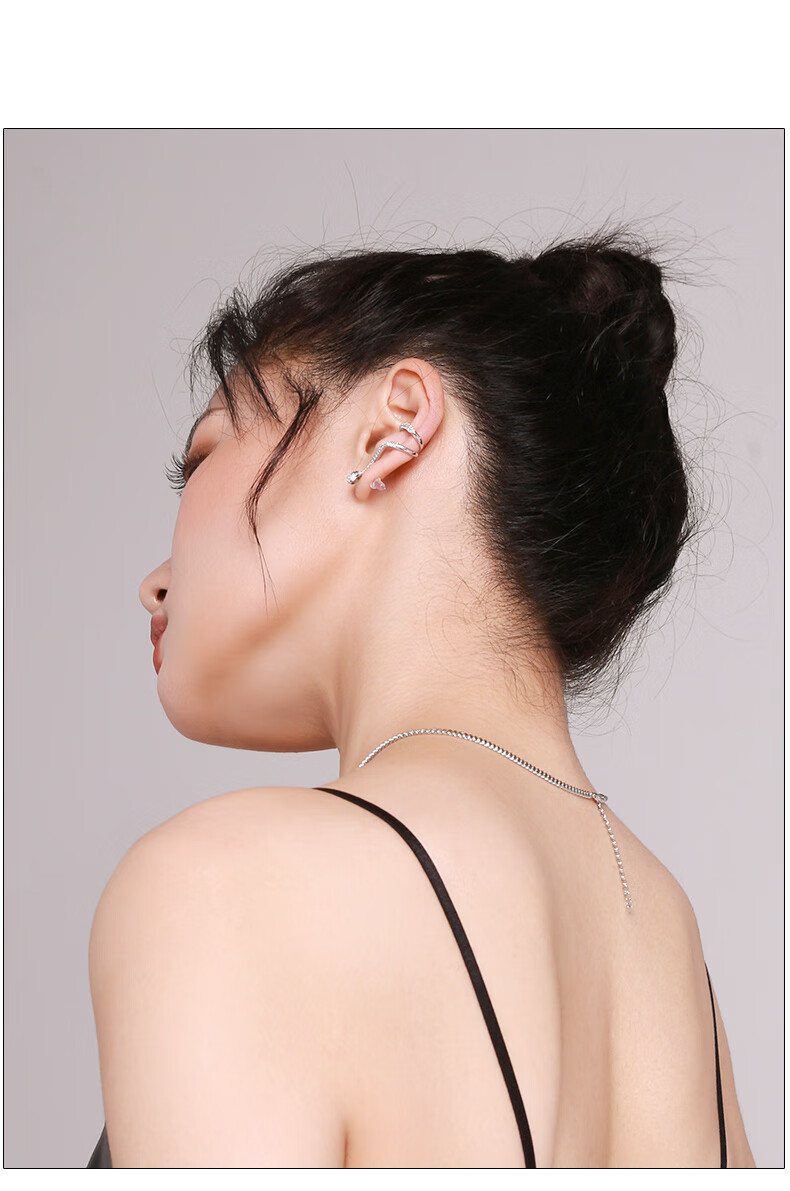 Qlady Snake Ear Studs for Women, 2026 New Year Style, Elegant High-End Bone Studs, Unique Niche Earrings, Luxurious Ear Accessories for Wome 3