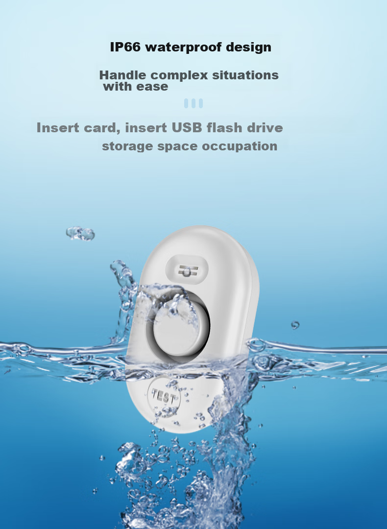 LFang WD61-433 Water Leak Sensor, Household Water Level And Leak Detection, On-Site Alarm, Battery-Powered 4