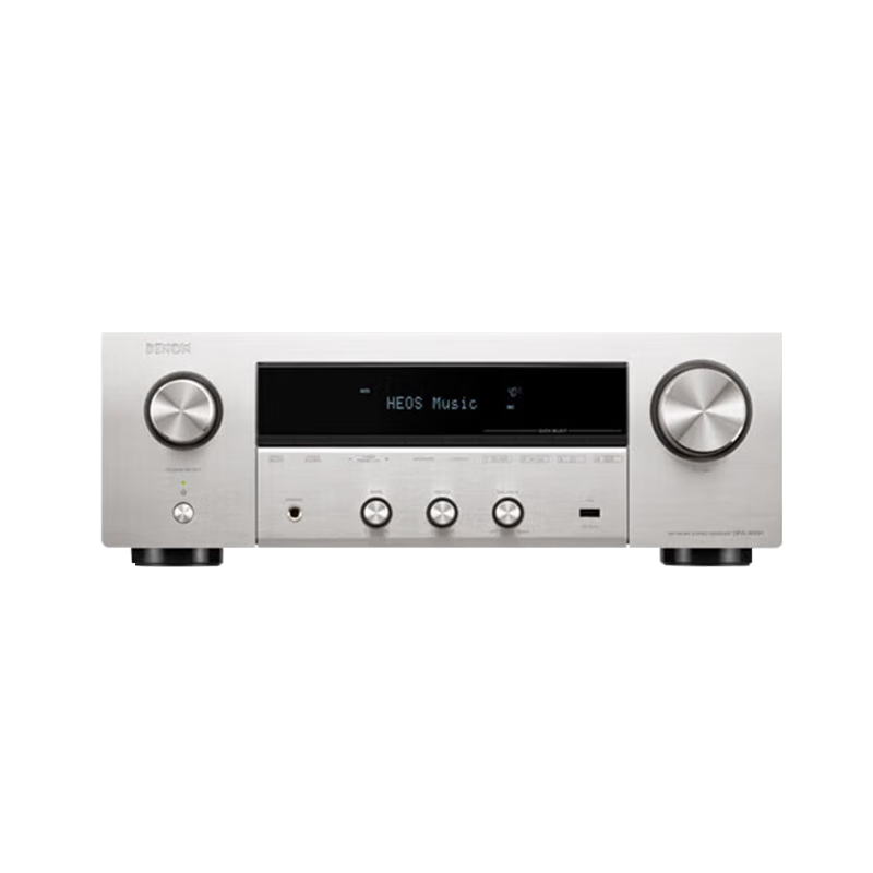 DENON DRA-900H Home High-Fidelity 2.2 Channel Amplifier, Two-In HEOS Lossless Music Streaming, Home Network Multi-Unit Linkage, 8K Amplifier, Smart Bluetooth, Silver