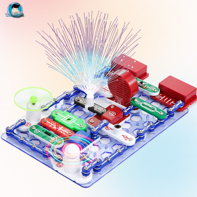 Dianxuexiaozi Electronic Building Block Circuit Toy, STEAM Science Experiment Educational Kit, Birthday Gift for Students Aged 3-6, High-End Present