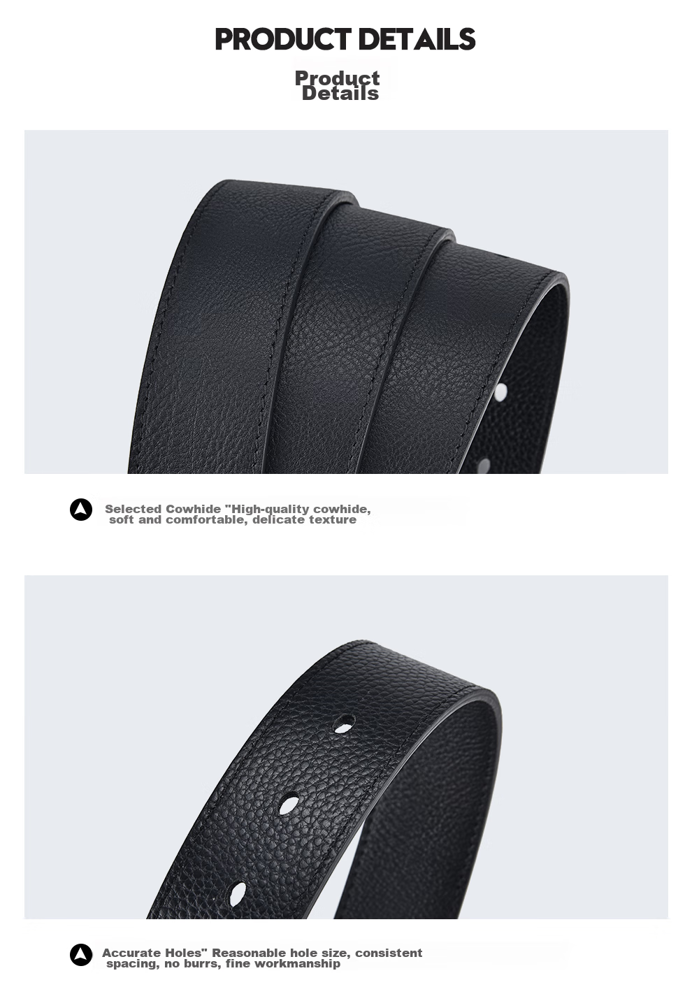 Hush Puppies Men's Belt with Pin Buckle, Classic Retro Trendy Casual Versatile Youth Waistband, Birthday Gift for Boyfriend 12